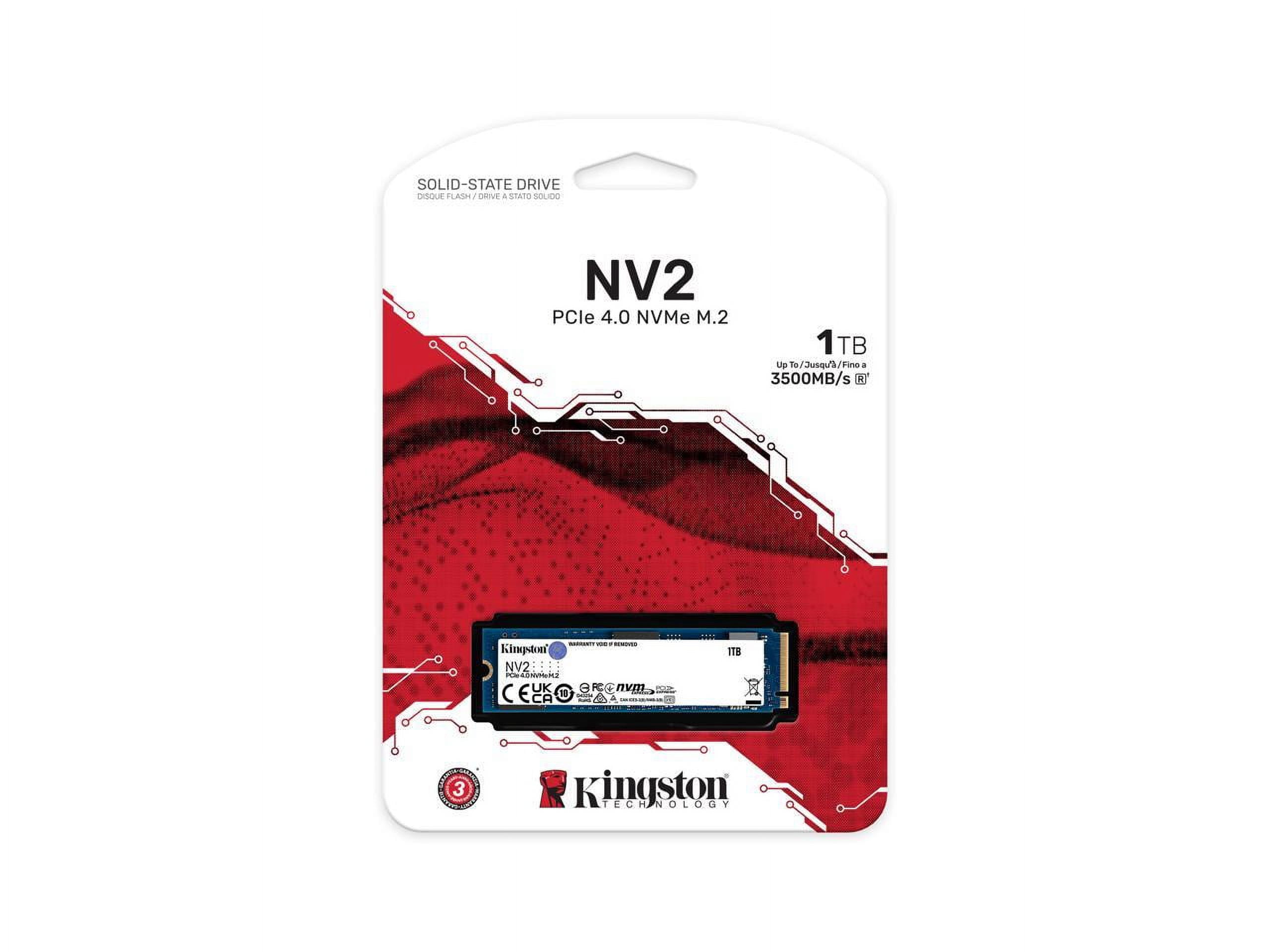 Kingston NV2 1TB M.2 2280 NVMe Internal SSD | PCIe 4.0 Gen