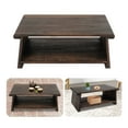 thumbnail image 6 of Rectangular Antique Japanese Tatami Table Folding Meditation Table Floor Tea Table Brown 7.9" Height for Homes, 6 of 17