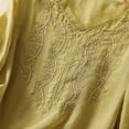 thumbnail image 5 of Summer Tops for Women Turtle Tees Long Sleeve Spandex Top Solid Color Tops for Women Short Sleeve Athletic Short Shirt Compression T Shirt Layering Tee Long Tee Stretch Shirts Yellow L, 5 of 6