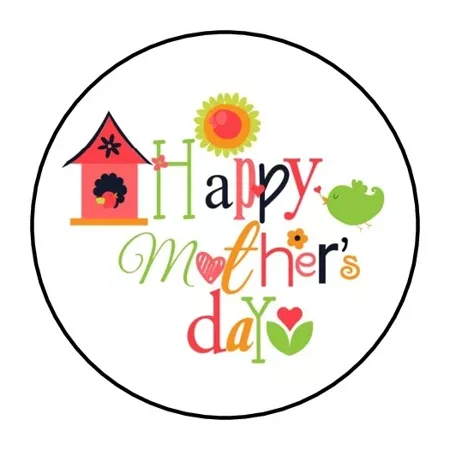 DOPASTICKER Happy Mother S Day Stickers Flowers Bird Phone Decal Water Bottle Stickers Cars Stickers Water Bottle Stickers For Kids