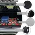 thumbnail image 6 of Jeiento Xmas Plaid Gingerbread Snowman All Weather Cargo Liner Heavy Duty Non Slip Rear Trunk Mat Fit Truck SUV Van, 6 of 7