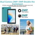 thumbnail image 2 of Android Tablet, 7 Inch Tablets, 8GB+32GB+1024GB Expand, Quad-Core 1.5GHz Processor, 5MP Dual Camera,1024 x 600 IPS HD Display Screen, 3000mAh Battery, 5G WiFi6, Google GMS 7 Tablet with Case, 2 of 6