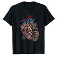 thumbnail image 1 of AALJY Anatomical Human Heart Cardiology Medical Cardiac Nurse T-Shirt, 1 of 1