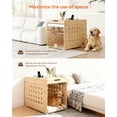 thumbnail image 5 of Furnibear Modern Dog Crate Furniture with Charging Station, Multifunctional Side End Table Indoor Kennel with Hidden Door for Small and Medium Dogs Breeds up to 55lb,Oak, 5 of 9