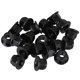 thumbnail image 1 of 20 x Black Zinc Plated Carbon Steel Flange Hexagonal Insert Lock Nut M6, 1 of 4