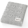 thumbnail image 1 of Manta Bleu La La Dove, gris, 89 x 79 cm, 100% algodón suave, 1 of 7