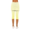 thumbnail image 5 of VEKDONE Skirted Leggings for Women Tennis Golf Skorts Capris Gym Yoga Legging with Skirts Pickleball Workout Capri Pants Gradient color Milk Silk Soft Tights, 5 of 7