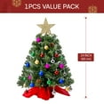 thumbnail image 2 of Joyfy 24 Inch Mini Christmas Tree with Lights,Prelit Artificial Christmas Tree with Decorations Holly Berries,Pine Cones,Light Up Christmas Ornaments Table Decor, 2 of 8