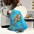 thumbnail image 6 of 4 Pack Sea Turtle Kitchen Towels Highly Absorbent, Super Soft Dishcloths 18 x 28 Inches Reusable Quick Drying Tea Towels Set for Home,Kitchen Decor Wash cloth, 6 of 7