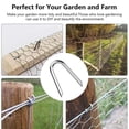 thumbnail image 6 of 200 Pack Fence Staples U Nails Wire Fasteners Galvanized Iron for Livestock Fencing and Wood Posts, 6 of 9