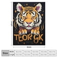 thumbnail image 4 of ONETECH  Tiger Blanket Small Throw Blanket for Girls - Soft Fuzzy Blankets for Couch, Living Room &amp; Office - Black Cute Cozy Blankets Gift, 4 of 6