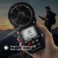 thumbnail image 5 of Anemómetro digital 866B para medir la velocidad del viento, la temperatura y la sensación térmica con luz de fondo y valores máximos y mínimos, 5 of 5
