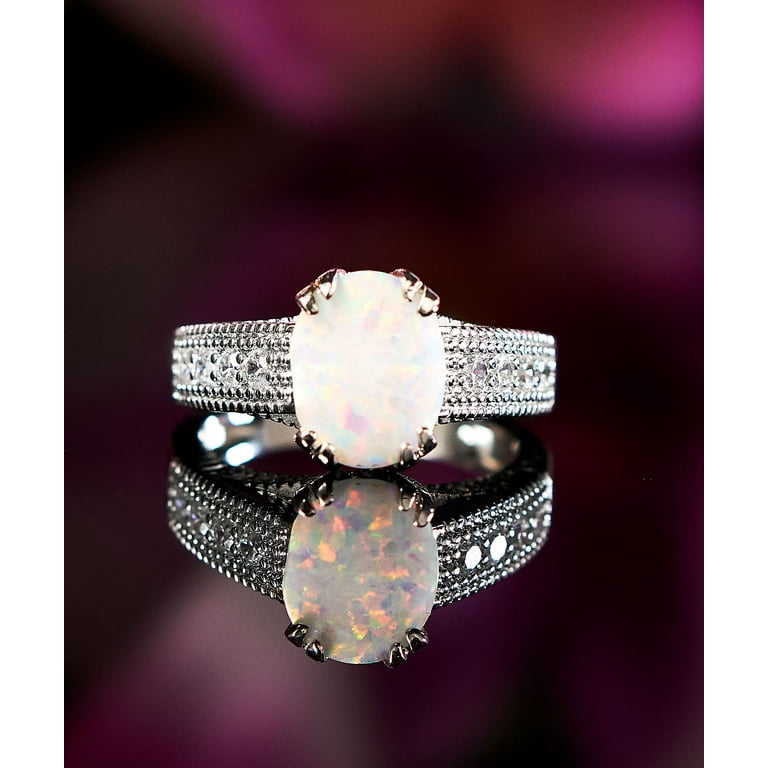 Opal engagement store rings walmart