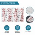 thumbnail image 6 of Red Grey Botanical Placemats Set of 8, Spring Floral Summer Farmhouse Placemats for Dining Table, Place Mats for Kitchen Tabletop, Waterproof Wipeable Dining Table Mats Set, 6 of 9