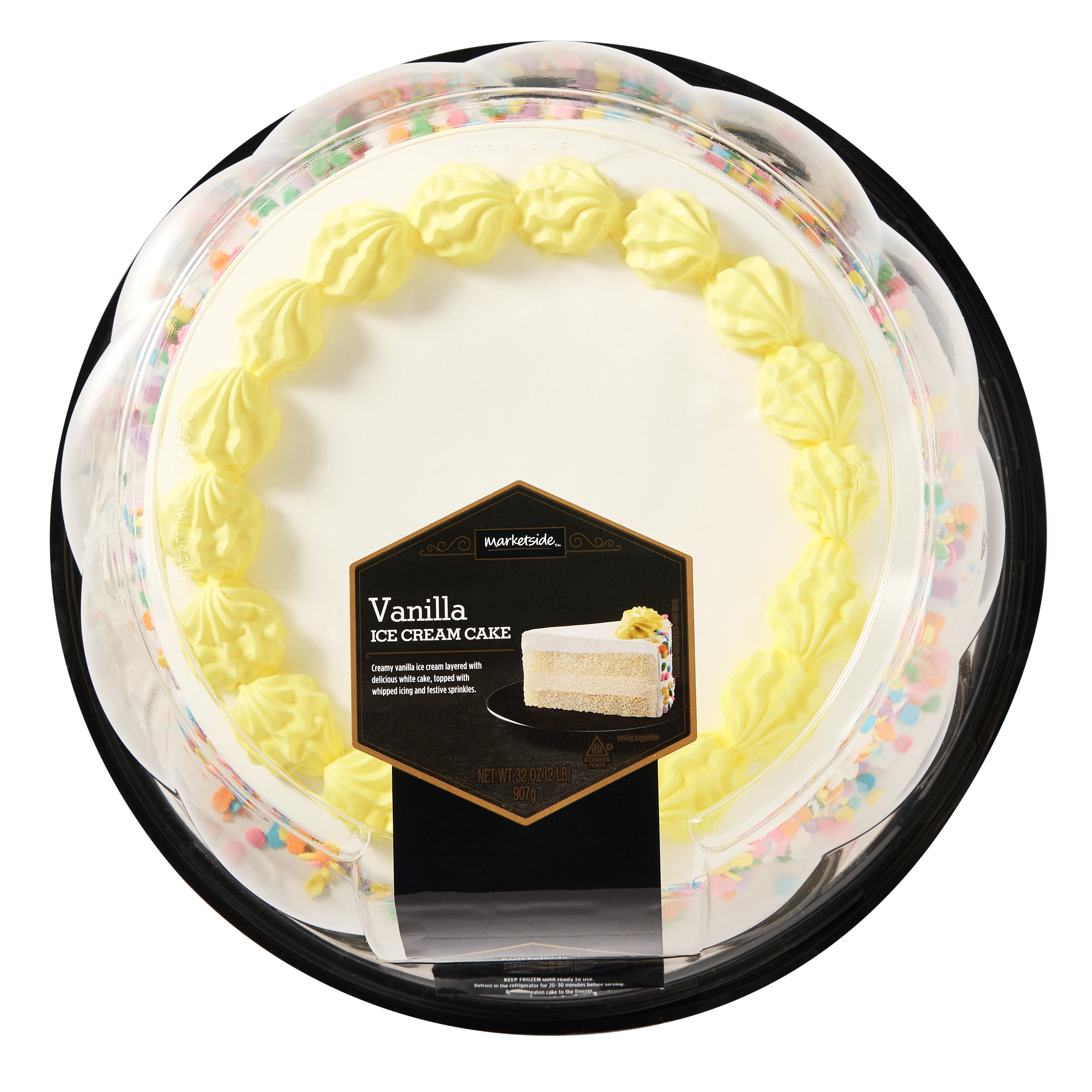Marketside Vanilla Ice Cream Cake, 32 oz