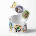 thumbnail image 2 of Etiqueta engomada de animales, pegatinas autoadhesivas para regalos de fiesta de 1 pulgada, 500 pegatinas por, 2 of 4