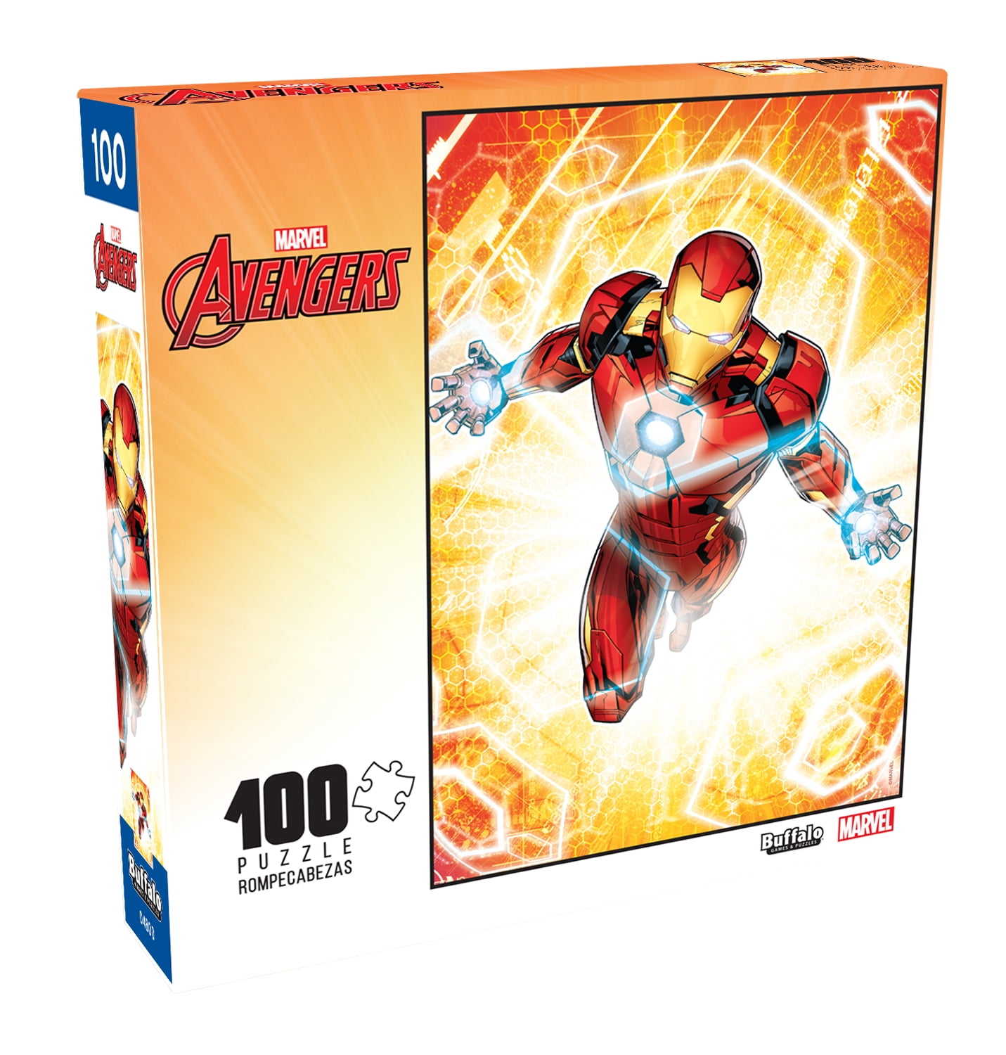 Buffalo Games 100-Piece Iron Man The Armored Avenger Interlocking Jigsaw Puzzle