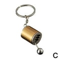 thumbnail image 3 of Gear Knob Gear 6 Speed Shift-Gear Box Metal Gear Stick Car Keyring Keychain E7, 3 of 6