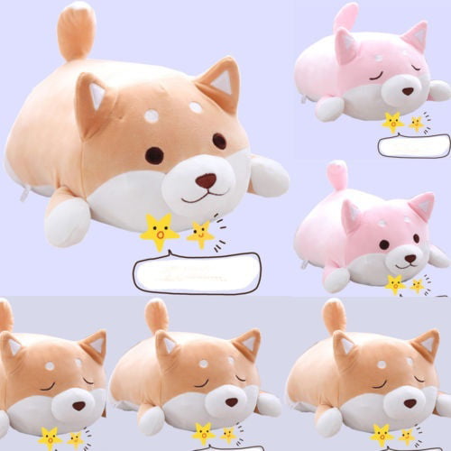 Anime Shiba Inu Dog Soft Plush Pillow Cushion Animal Pet Doll Stuffed Toy Gift 