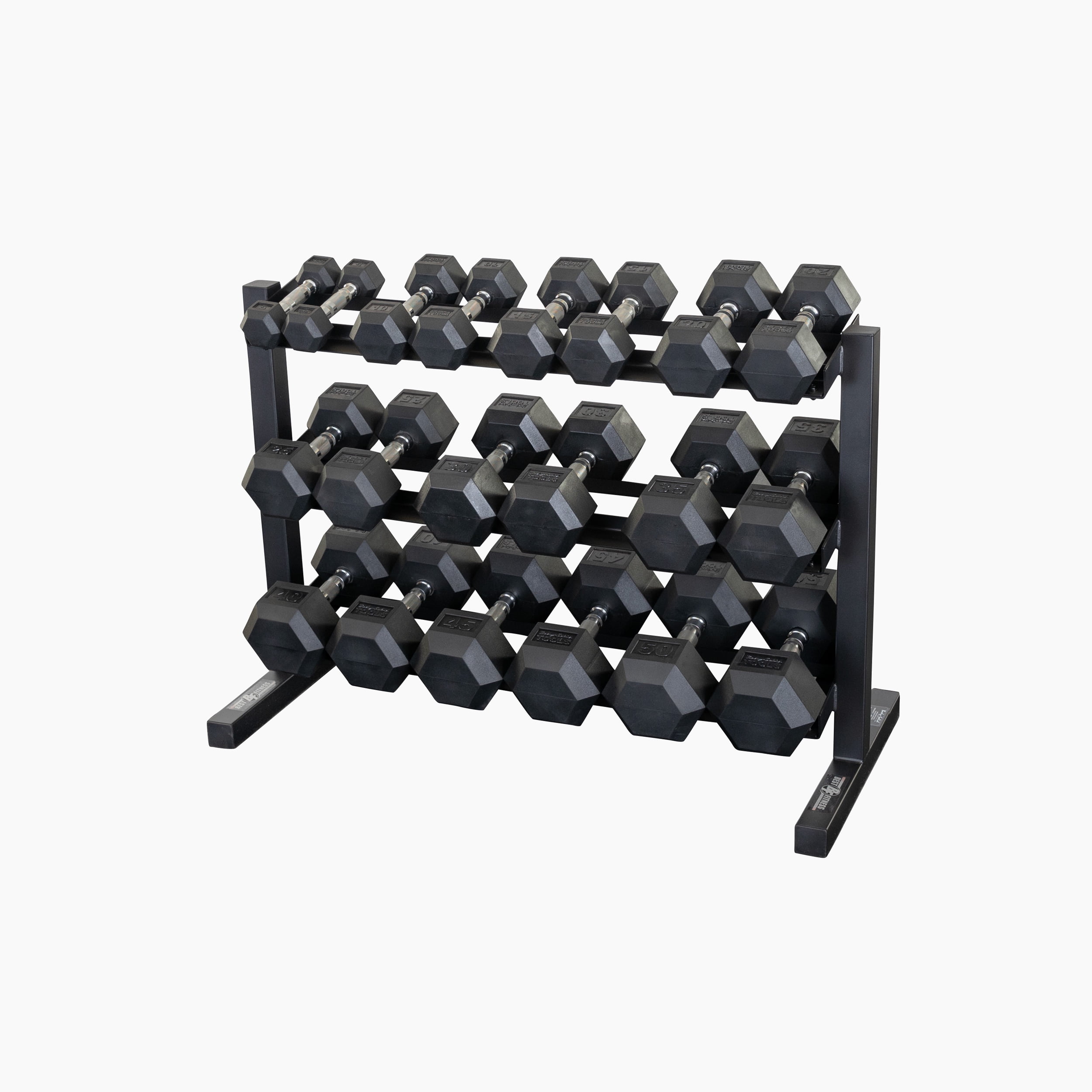 Best Fitness BFDR10B 3 Tier Dumbbell Rack - Black