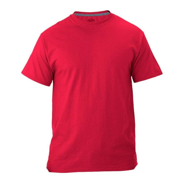 Playera Fruit Of The Loom para Hombre, Cuello Redondo Rojo Talla G