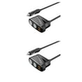 thumbnail image 2 of Justharion 1/2/3/5 Quick Charge 30 Car Cigarette Lighter Adapter Easy-to-install And Universal black 2PCS, 2 of 6