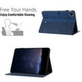 thumbnail image 4 of ELEHOLD for iPad Pro 11-inch M4 (2024) (A2836/A2837/A3006), Suede Leather Wallet Case with Kickstand Pencil Holder, Folio Magnectic Cover with Smart Auto Wake/Sleep,Blue, 4 of 5