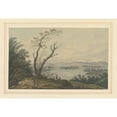 thumbnail image 2 of Joseph Farington 14x11 Black Ornate Wood Framed Double Matted Museum Art Print Titled: View Across Windermere Looking to the Great Island, 2 of 5