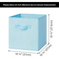 thumbnail image 6 of 11 Inch Cube Storage Bins, Colorful Cube Storage Organizer, Fabric Storage Bins, Storage Cubes for Shelves, Closet, Toy Storage Bins for Kids Room, Play Room, Colour, 8-Pack, 6 of 8