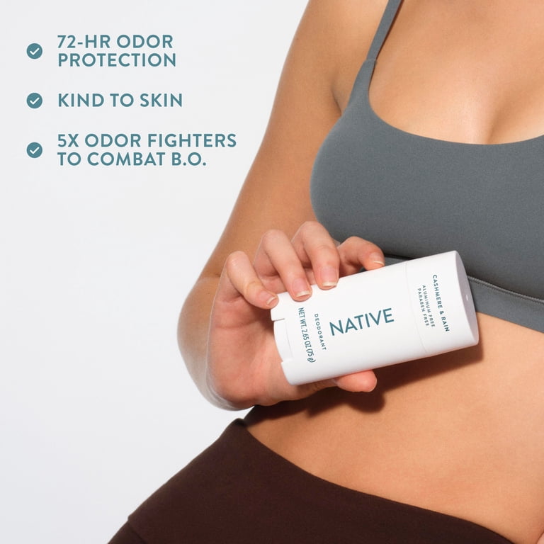 Native Cashmere Rain デオドラント75g×2個 Native Twin Pack Cashmere & Rain Deodorant, 2 Count, 2.3 oz