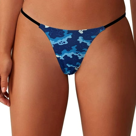 

Abstract Camouflage Pattern Women s G-String Thongs Low Rise Hipster Underwear Stretch T-Back Panties