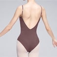 thumbnail image 6 of Alkepwun Ballet Leotard Women Backless Low-Neckline Adjustable Spaghetti Straps Dance Bodysuit Comfortable Stretchy Breathable with Padding Rompers for Gymnastics Yoga, 6 of 7