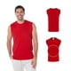 thumbnail image 3 of Playera Cuello Redondo Sin Mangas para Caballero, Color Rojo, Talla Doble Extra Grande, 100% Algodón. Yazbek C0310, 3 of 3