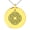 Gold, variant on Stainless Steel Celtic Eternity Knot Engraved Small Medallion Circle Charm Pendant Necklace