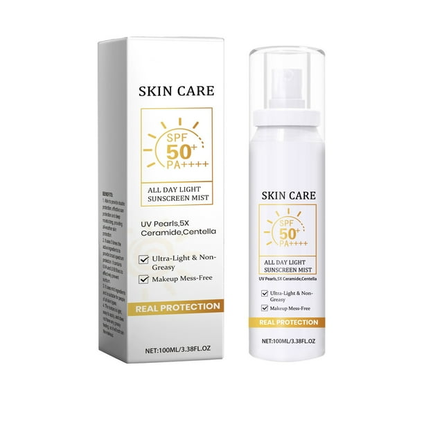 Spray protector solar hidratante, ingredientes suaves anti-uv con textura ligera, 100ml