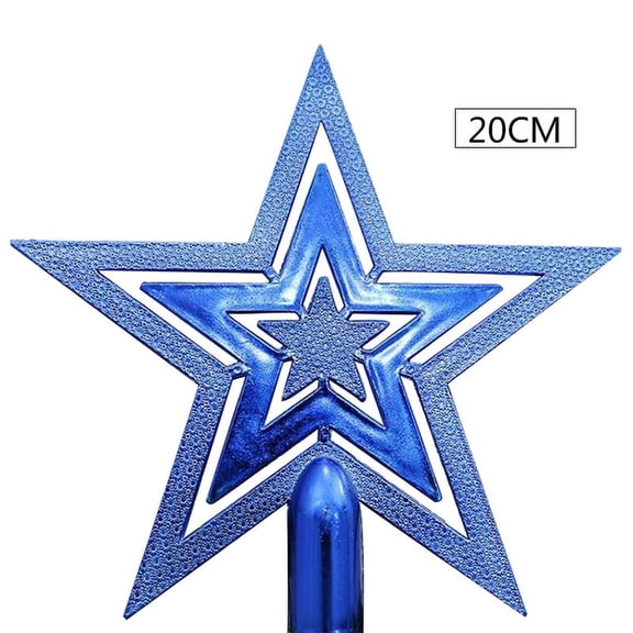 Homoyoyo star tree toppers Christmas Tree Topper Blue 1Pack