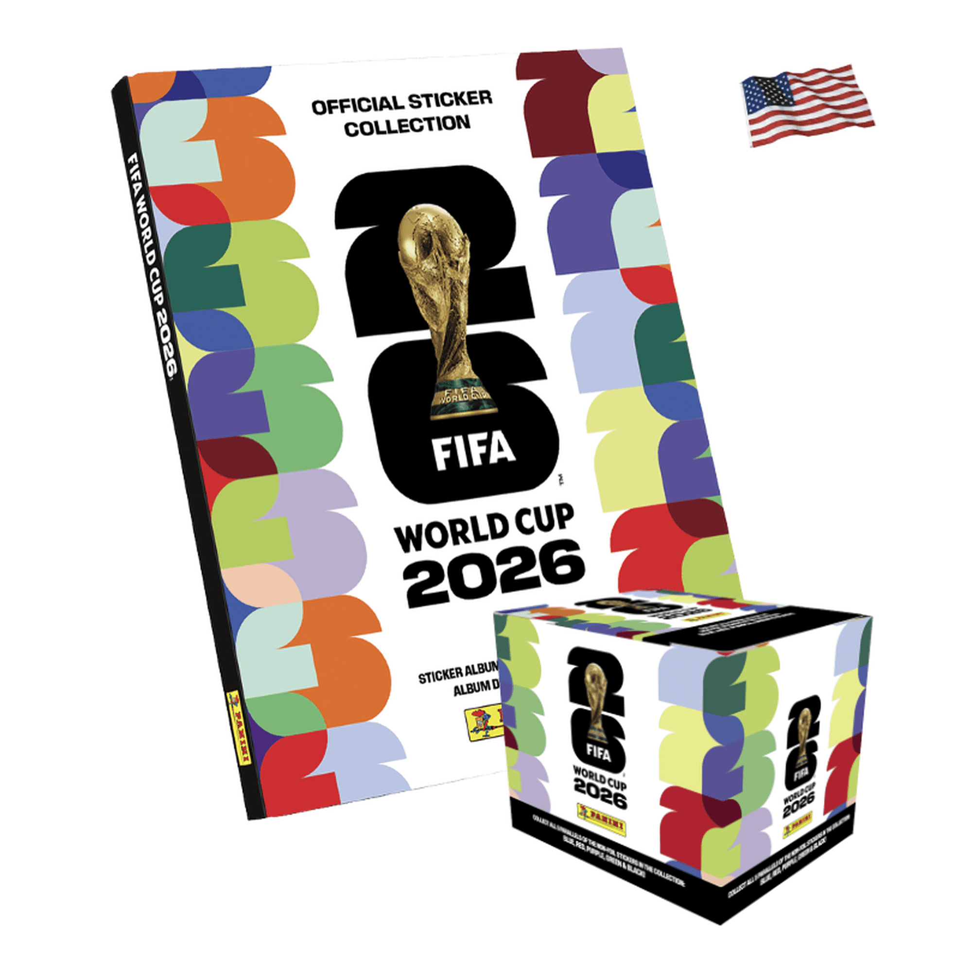 FIFA® World Cup 2026 PANINI® Collection - Limited Edition Hard Cover Album and 1 Box with 50 Sticker Packets