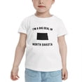 thumbnail image 2 of I'm A Big Deal in North Dakota Cute Toddler T Shirts for Boys Girls (White, 4T), 2 of 5