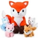 thumbnail image 1 of Set de Peluches HyDren Zorro 35 cm Mamá con 4 Zorritos, 1 of 7