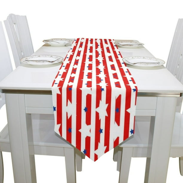 POPCreation July 4th Independence Day American Flag Stars Stripe Table