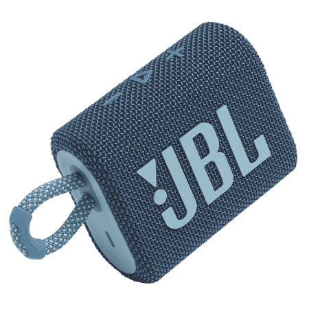 JBL - GO3 Portable Waterproof Wireless Speaker - Blue