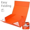 thumbnail image 2 of Gift Boxes Bulk, 13.85 x 8.35 x 4.45 inch 1 Pack Orange Gift Boxes with Lids Contains Card, Ribbon, Shredded Paper Filler Gift Boxes for Birthdays, Baby Shower, Bridal Gifts,Weddings, 2 of 7