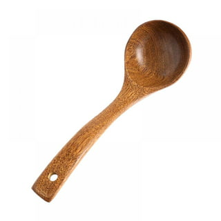 FJNATINH Wooden Ladle. Long Handle Ladle Utensils for Soup.Handmade for  Kitchen Cookware (Ladle)