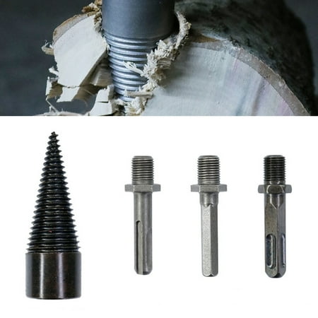 

Log Splitter Drill Bit Screw Cone Driver Strong No Easy to Breaks Drill for Electric Hammer Impact Drill