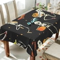 thumbnail image 4 of 54"x72" Halloween Skull Tablecloth, Waterproof Washable Polyester Square Table Cover, Durable Tablecloth for Kitchen Dining Table Party Decor, 4 of 7