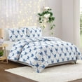 thumbnail image 7 of Modern Heirloom Abigail Bow Blue 3-Piece Quilt Set, Full/Queen, All Ages, 7 of 7