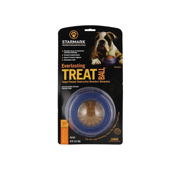 Treat Ball Starmark Everlasting Large para perros con 1 golosina