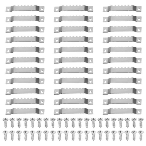 KAKOWELY 100 piezas de ganchos dentados para colgar cuadros, herrajes para colgar cuadros, ganchos para marcos de fotos