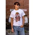 thumbnail image 5 of Retro Chicago Basketball Player Men's Graphic T Shirt Tees Brisco Brands S, 5 of 6