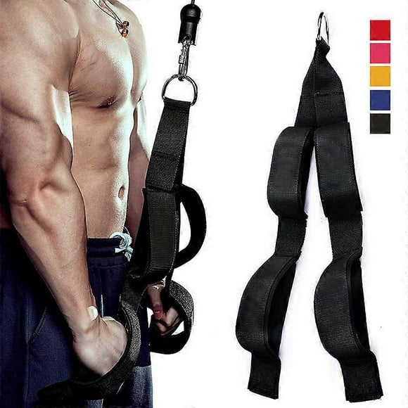 Tricep Rope Cable Attachment With 2 Handles,tricep Pull Down Rope For Push Downs,crunches,facepulls